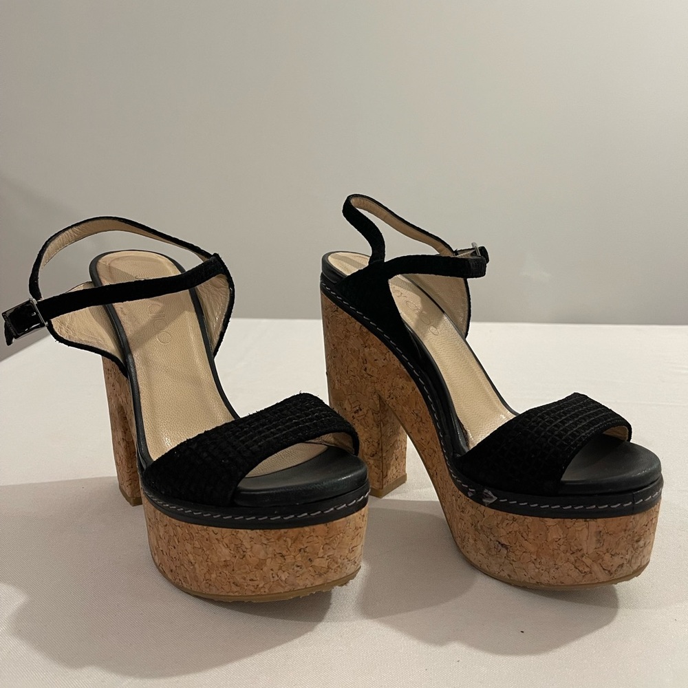 Jimmy Choo Suede Espadrille Heels